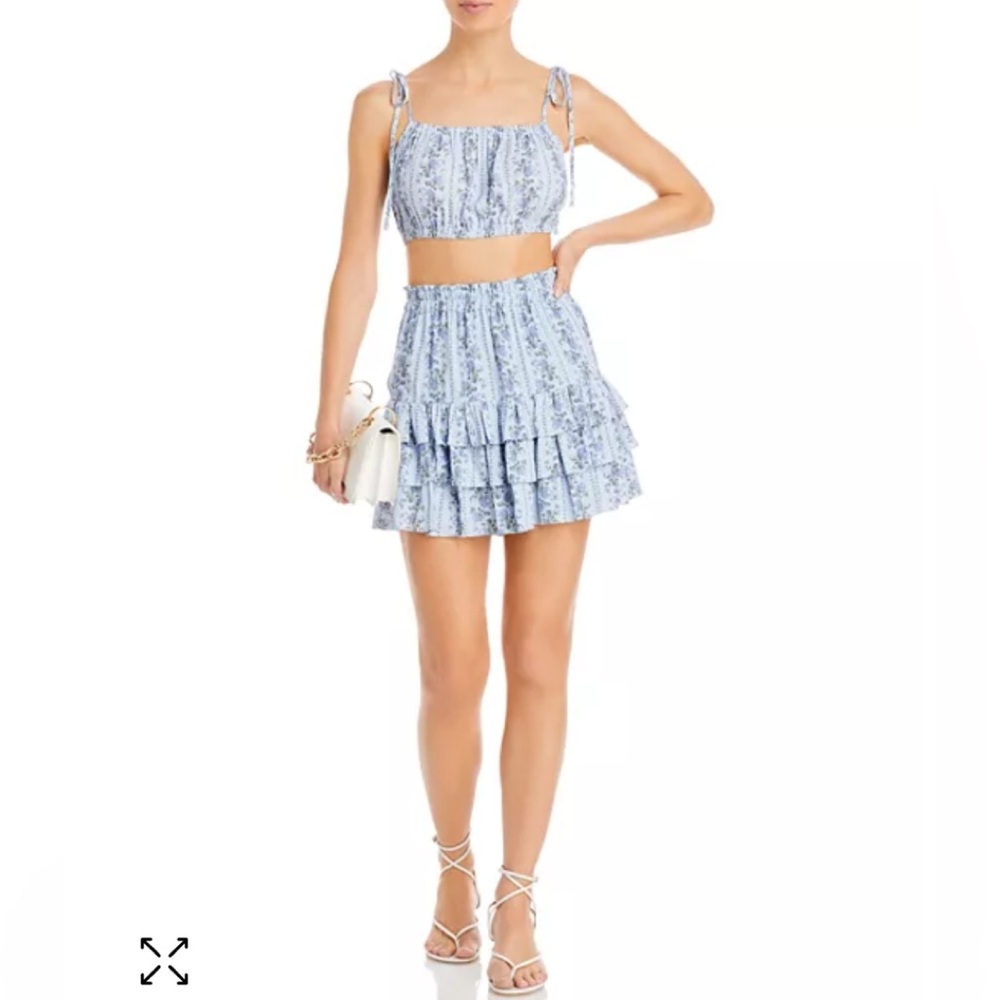 LoveShackFancy Bitsy Mini Skirt